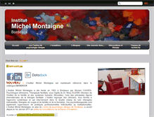 Tablet Screenshot of institutmichelmontaigne.com
